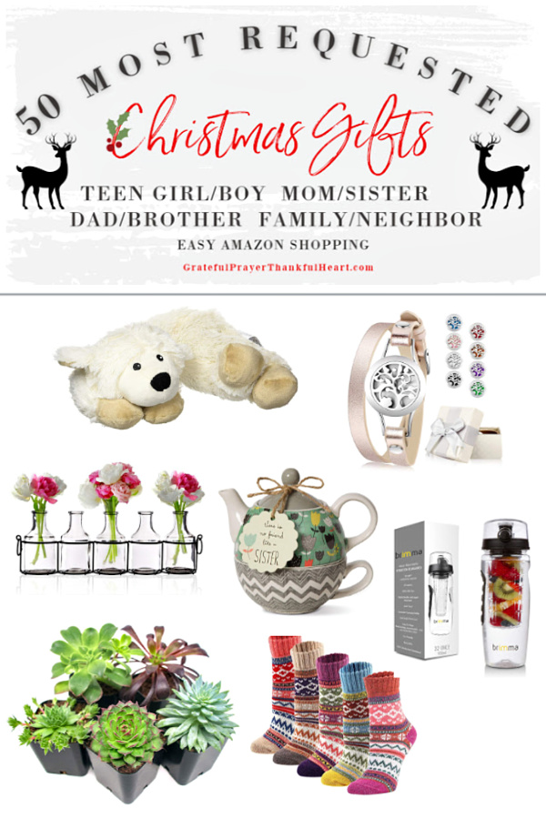 Make gift-giving easy for Mom, sisters and girlfriends on your list. The best and most requested Christmas and holiday shopping guide ideas for the ladies in your life plus additional suggestions for Dad, brother, teen girls, teen boys, him, her, neighbor and family. Best gifts from Amazon!