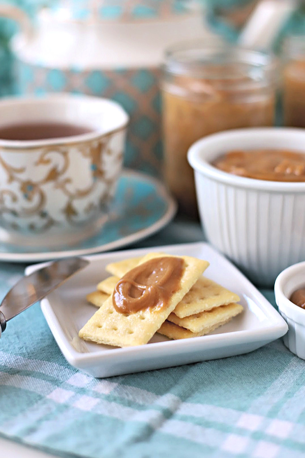 Amish peanut butter church spread is sweet, creamy and incredibly delicious on homemade bread, crackers and so much more. Easy recipe from a Lancaster mom. 