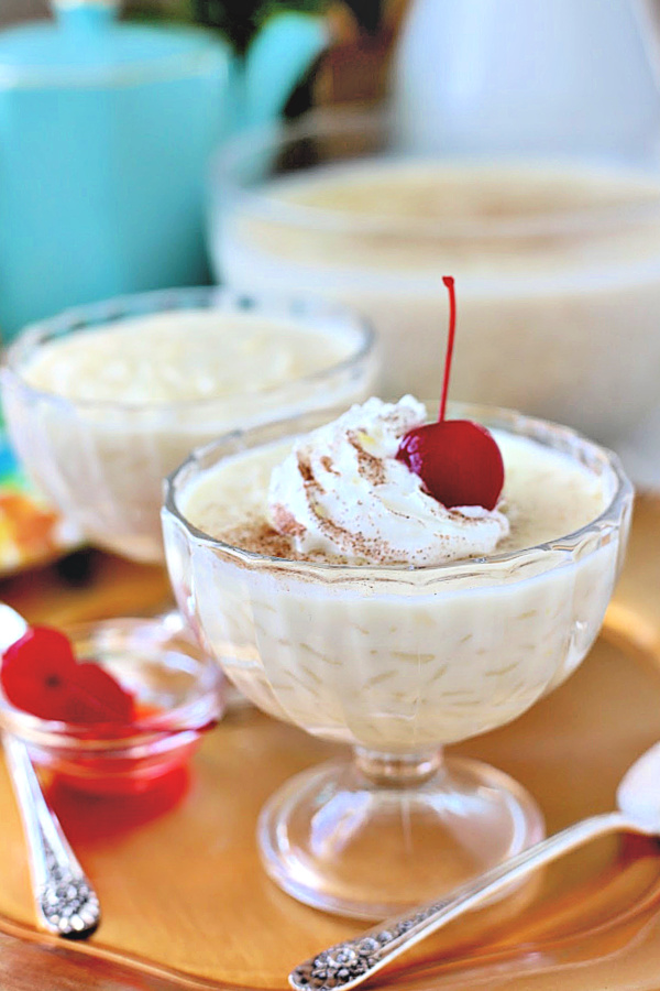 A yummy recipe for rice pudding with just the right balance. Creamy, not too sweet, not too thick, not too thin and not too mushy. And, it is easy to make right on the stovetop.