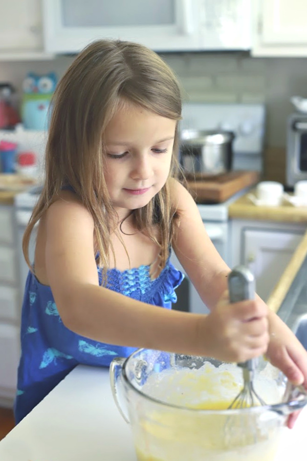 Make a batch of homemade baked cake donuts. Easy recipe and fun to make with kids or grandchildren. Add chocolate frosting, powered sugar, cinnamon sugar or just leave plain.