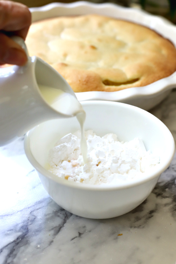 Easy step-by-step how-to for making a yummy frosted lemon Danish pie.