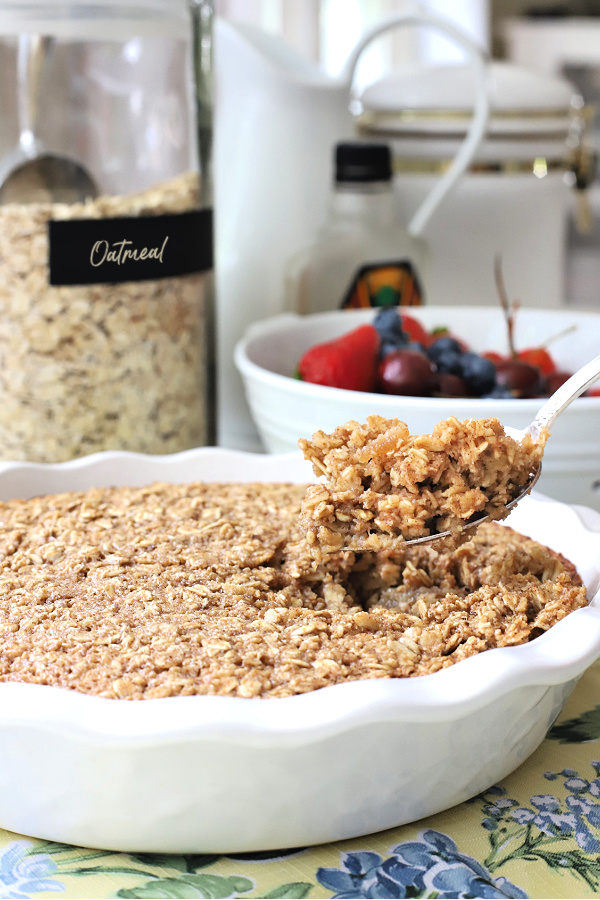 Baked oatmeal for breakfast