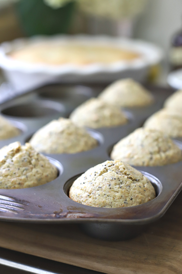 baked poppy seed muffins