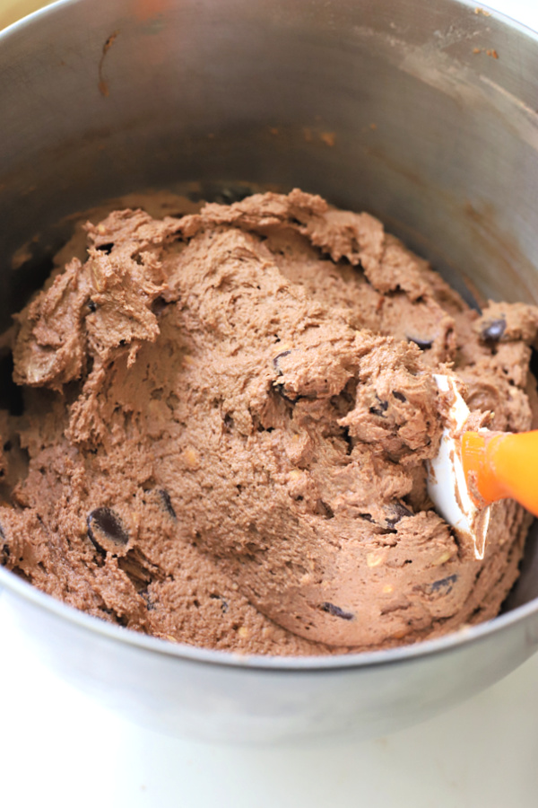 chocolate peanut butter cookies dough