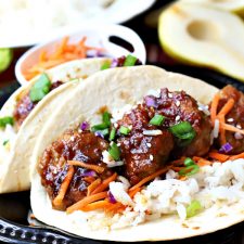 Bulgogi  Meatball Tacos