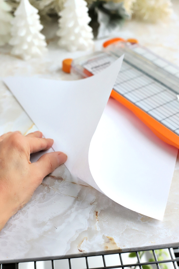 folding paper for snowflakes