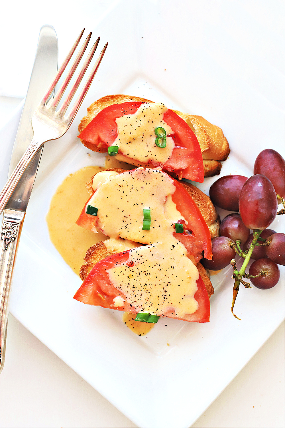 A quick & easy recipe for Welsh rarebit (or rabbit) is a British dish of a cheddar cheese and beer sauce spooned over toast for an elegant brunch, breakfast or lite dinner.