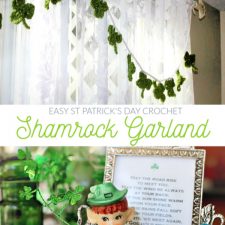 Crochet Shamrock Garland