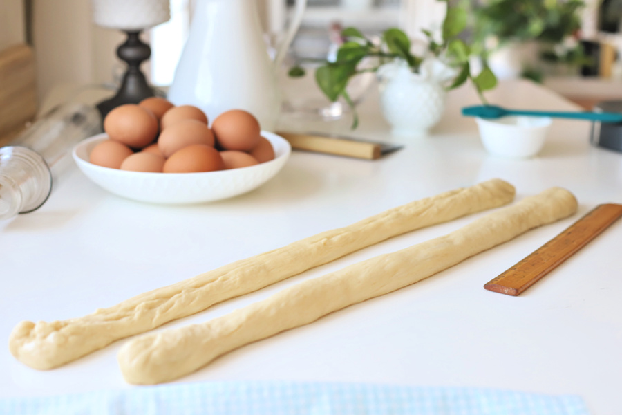 dough from a bread machine