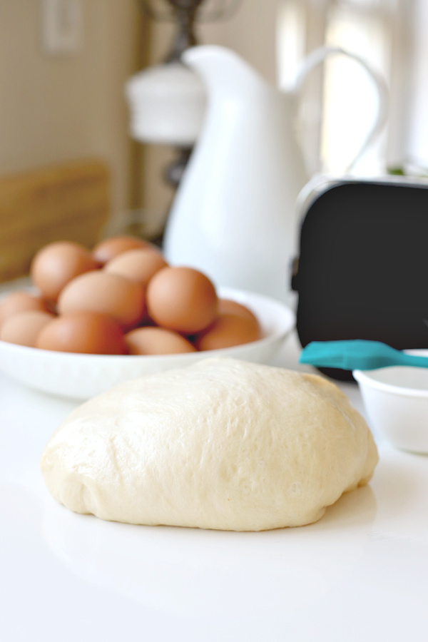 dough from a bread machine