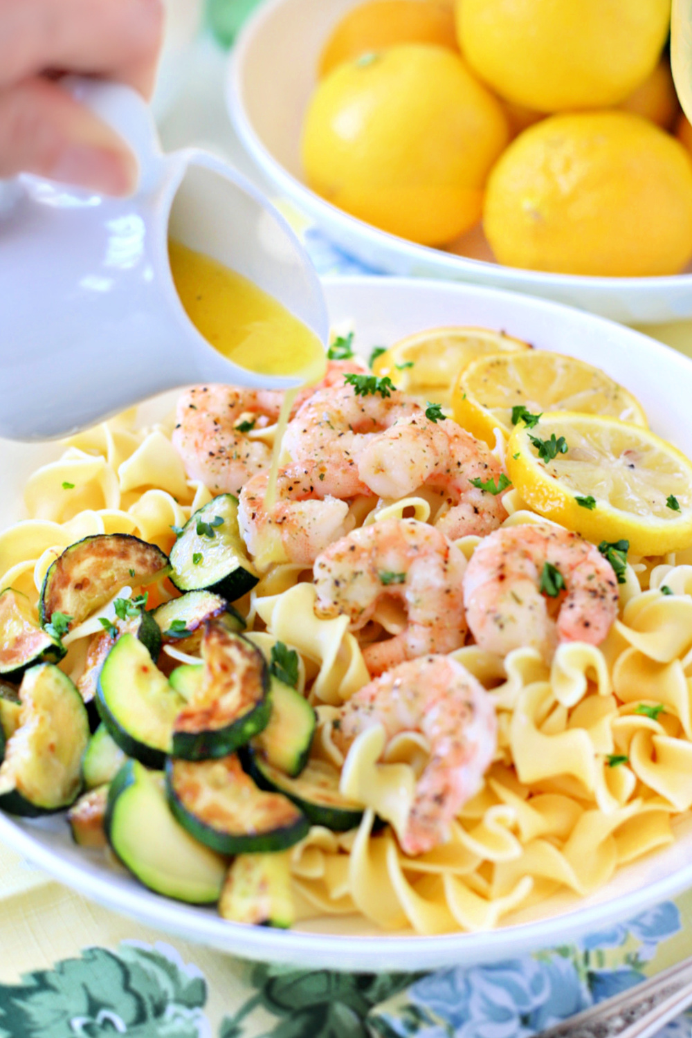 It couldn't be easier or tastier to make one pan lemon shrimp. A quick and easy recipe using butter and Italian Seasoning Mix then baked.