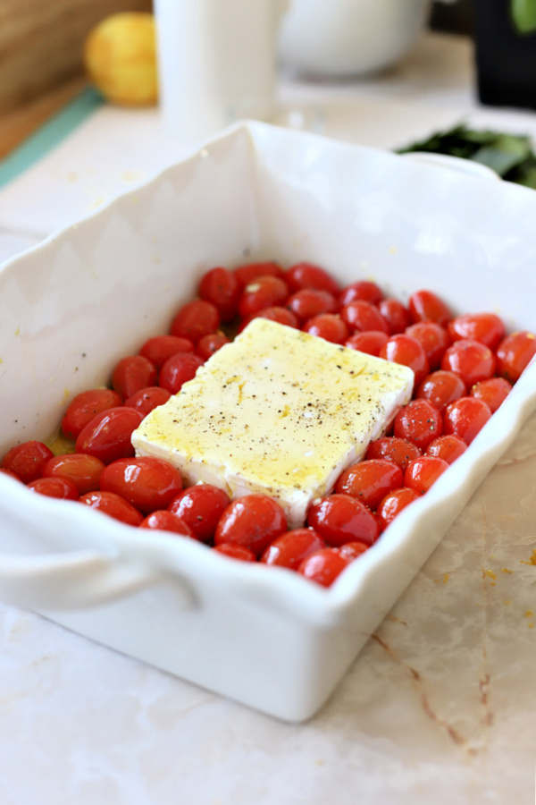 baked tomato & feta pasta