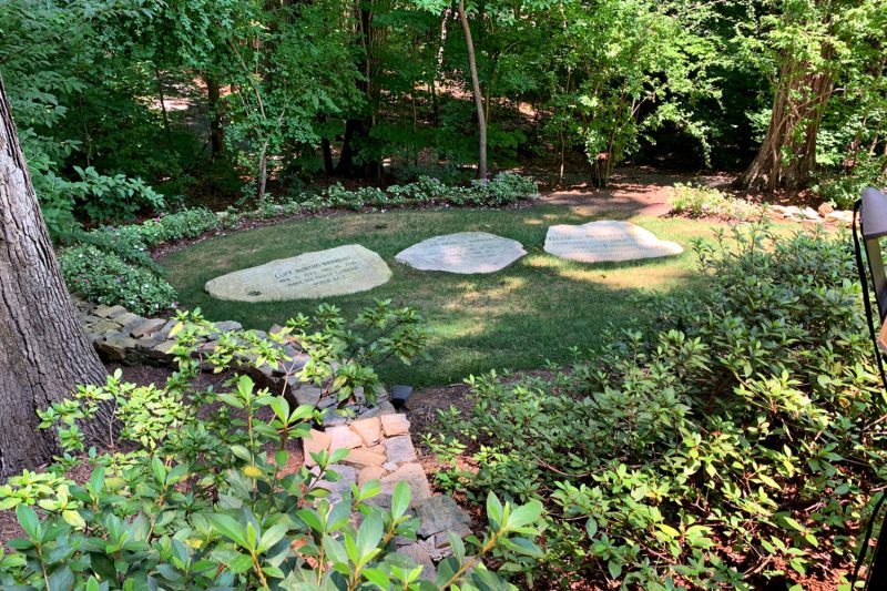 Memorial Prayer Garden where Billy is buried next to his wife, Ruth near The Billy Graham Library in Charlotte, NC.