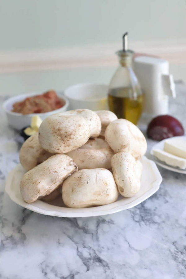 large white mushroom for stuffing