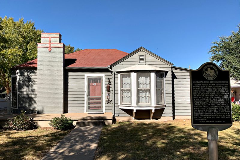 West Texas travel to Midland to visit historic house that was home to former U.S. Presidents George W. Bush and George H.W. Bush from 1951 to 1955.