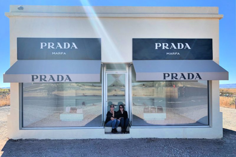 Marfa Prada Artsy roadside Americana Texas highway 