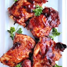 BBQ Air Fryer Chicken Thighs