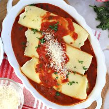 Homemade Crepe Manicotti