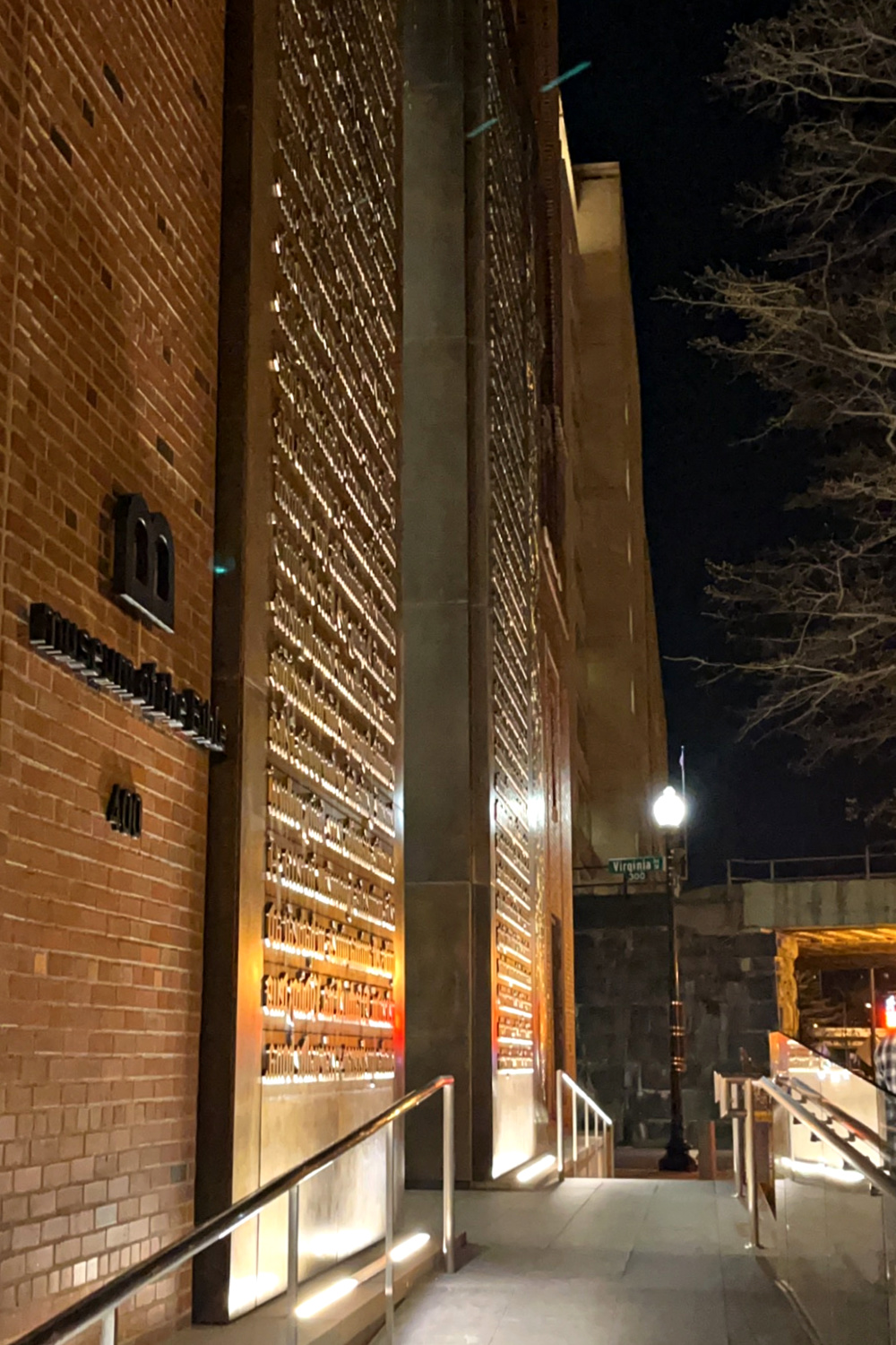 40-foot bronze Gutenberg doors at Museum of the Bible