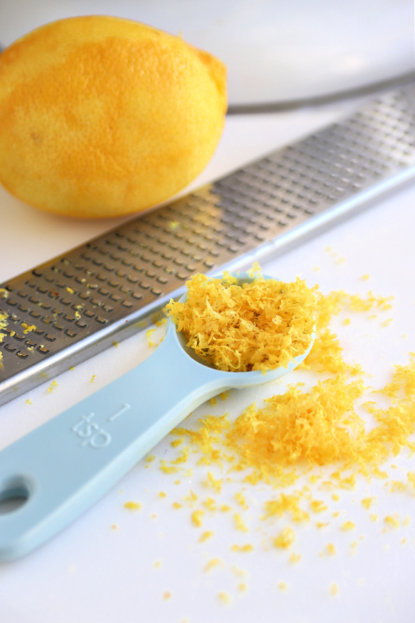 lemon zest for New York style cheesecake