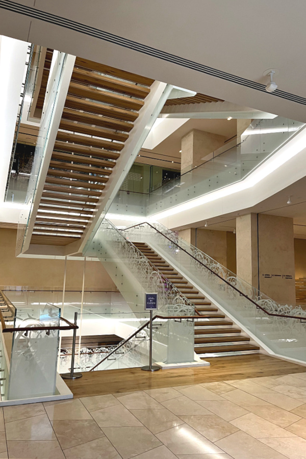 Stairs in Museum of the Bible, Washington DC.