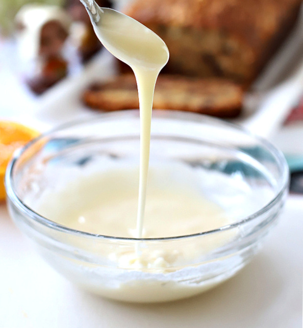 orange glaze frosting for muffins