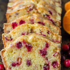 Cranberry Bread with Orange Glaze