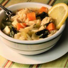 Lemon Chicken Orzo Soup