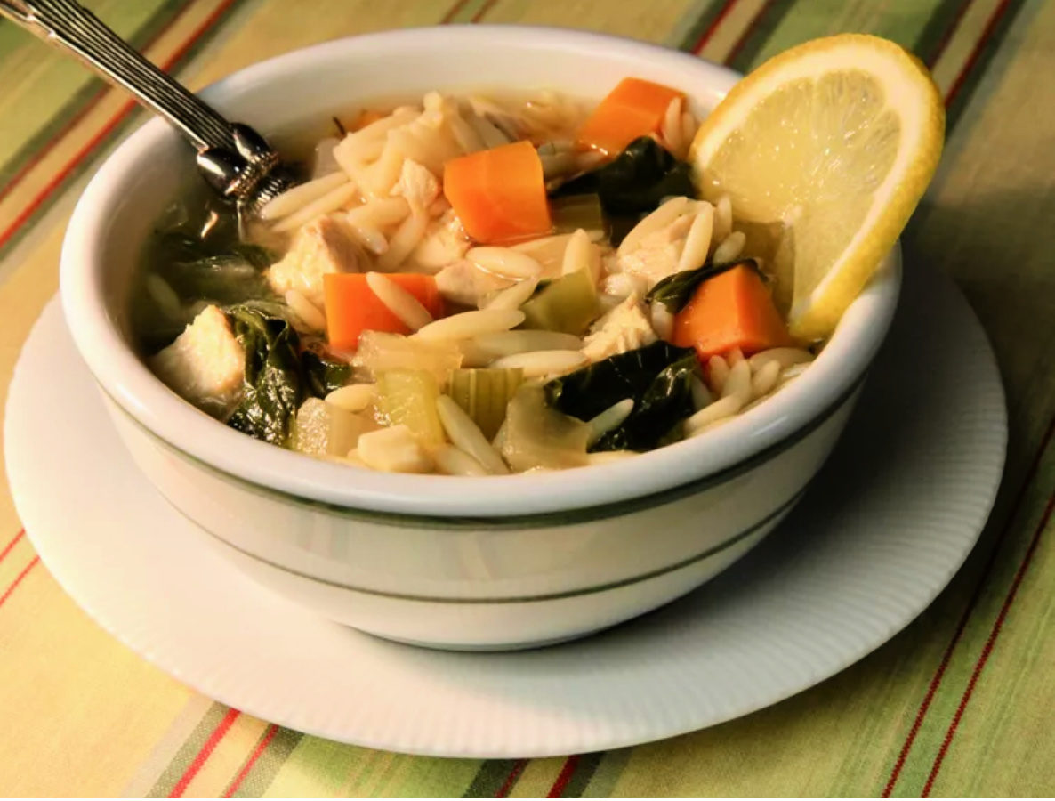 lemon chicken orzo soup