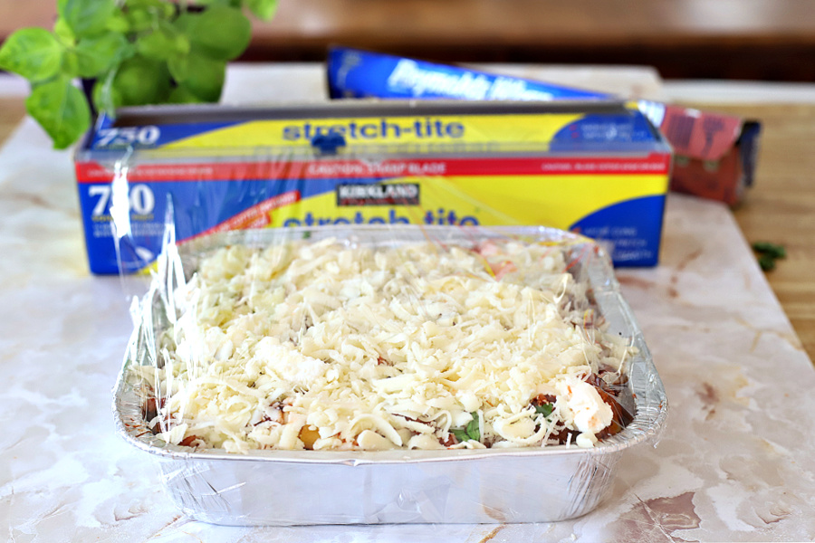 How to freeze baked ziti pasta dish.